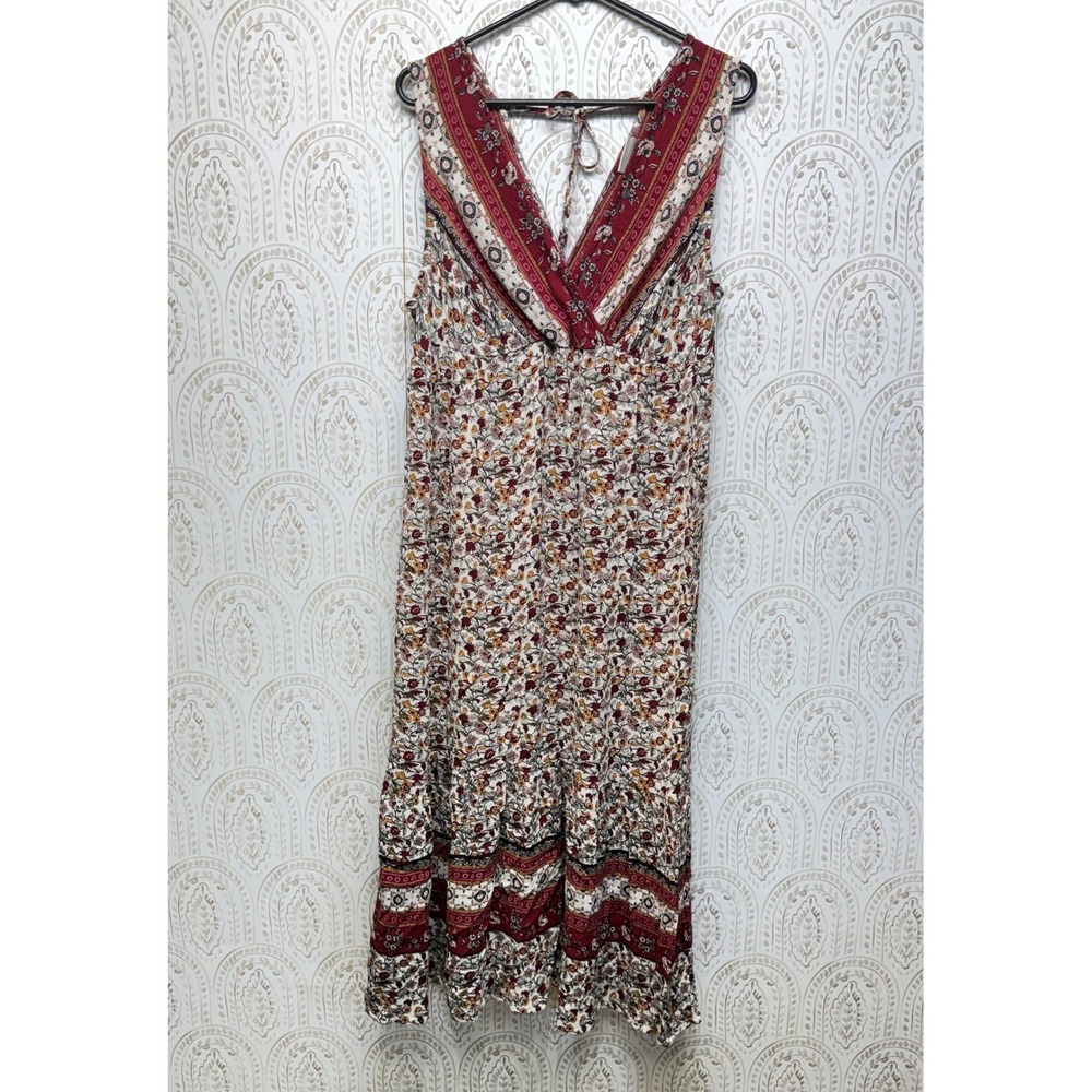 Knox Rose Floral Maxi Dress in Red and Cream